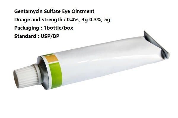 ゲンタマイシンの硫酸塩の軟膏の眼の薬物の軟膏の目薬